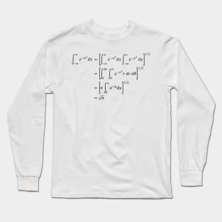 Gaussian Integral Equation Long Sleeve T-Shirt